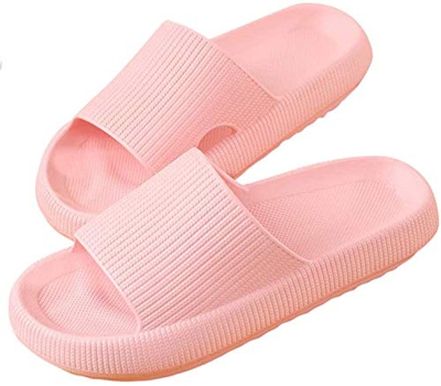 Pillow Slides Slippers, Unisex Shower Sandals with Thick Sole, Ultra-Soft Slippers Extra Soft Cloud Shoes Non-Slip Quick-Drying Open Toe Pillow Slides
