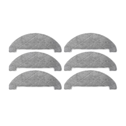TCHWM Kit de Tela de mopa 6 unids Fit for Proscenic M7 Pro Robot Robot aspiradora Sweeper Robotic Aspirum Cleader Parts Almohadillas para trapeador (C características