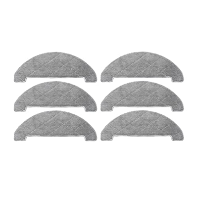 TCHWM Kit de Tela de mopa 6 unids Fit for Proscenic M7 Pro Robot Robot aspiradora Sweeper Robotic Aspirum Cleader Parts Almohadillas para trapeador (C