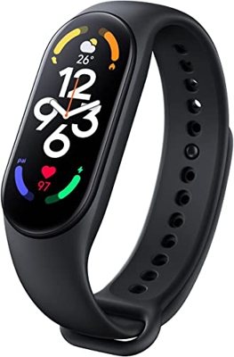 Xiaomi Mi Band 7 - Pantalla AMOLED de 1.62 Pulgadas, 110 Modos Deportivos, sueño, estrés, SpO2, Monitor de Frecuencia Cardíaca, Rastreador de Ejercici