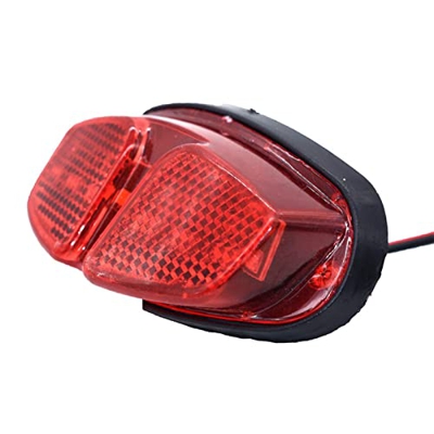 MGRAS Lámpara de luz trasera de la cola trasera del scooter eléctrico DIRIGIÓ La luz de seguridad de scooters de la parada de la cola es adecuada for 