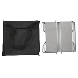 SUNGOOYUE Mini Parrilla de Barbacoa, Parrilla de Camping Plegable de Acero Inoxidable con Pantalla de Viento para Jardín, Parrilla de Barbacoa Plegabl características