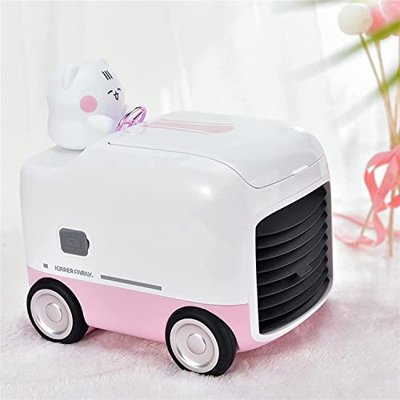 Ventilador de refrigeración por agua USB Enfriador de aire de escritorio Ventilador de aire acondicionado portátil para el hogar con ventilador de luz