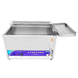 Freidora De Gas Comercial, Freidora De Acero Inoxidable Resistente con Sistema De Drenaje, Control De Temperatura 50-300 ℃, para Puestos De Comida Ráp precio