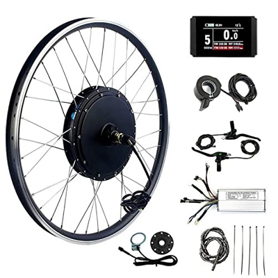 Kit de bicicleta eléctrica 20 ", 24", 26 ", 27.5", 28 ", 29", 700c Rueda delantera 48V 1000W 1500W Kit de conversión de bicicleta eléctrica, motor de 