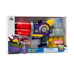 Disney Evil Emperor Zurg Blaster, Toy Story + 12 bolas de espuma que brillan en la oscuridad + 20 pies de fuego + luces y efectos de sonido características