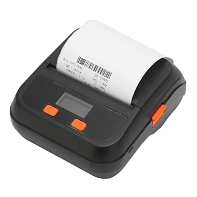 Impresora de Etiquetas térmicas, PT-80B Impresora térmica portátil inalámbrica, 80 mm Detección automática IP54 Impresora térmica de Recibos a Prueba 