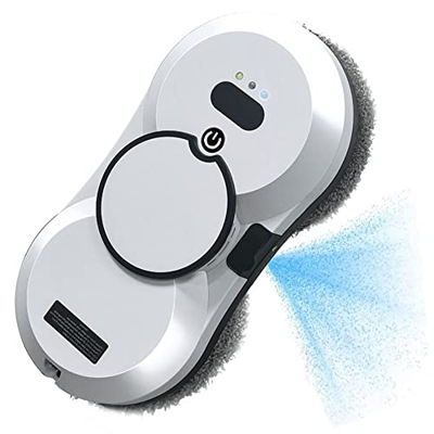 Robot Limpiador Ventanas 2800Pa succión, Robot Limpiador Ventanas Inteligente eléctrico rociador Agua automático y Control Remoto, para Azulejos Mesa 