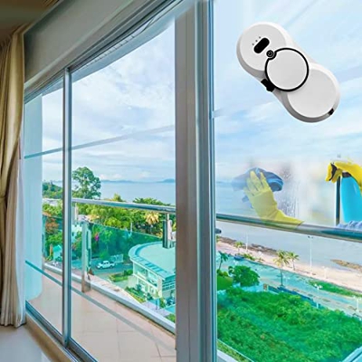 Balcón Vidrio Terraza Ventana Aspirador Robot Auto Rociador de Agua Ventana Limpiador de Vidrio Robot Limpiador Automático Inteligente Ventana Limpiad