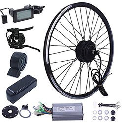 Kit de conversión de bicicleta eléctrica 20, 24, 26, 27,5, 28, 29, 700c pulgadas Kit de conversión de bicicleta eléctrica Rueda trasera Rueda libre Ki en oferta