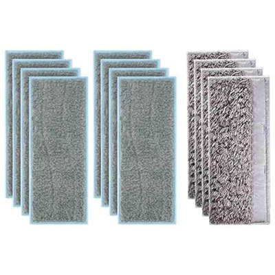GHSYZY Paquete de 8 almohadillas for trapear lavables y reutilizables compatibles con IRobot Braava Jet M6 (6110) Robot Mopping Pads (Color : 12PCS Dr