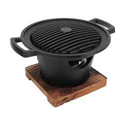 Oumefar Parrilla de Barbacoa Coreana sin Humo Pequeña para una Persona Mini Barbacoa Japonesa para Reuniones Familiares, Picnics, Camping Y Parrillas  en oferta