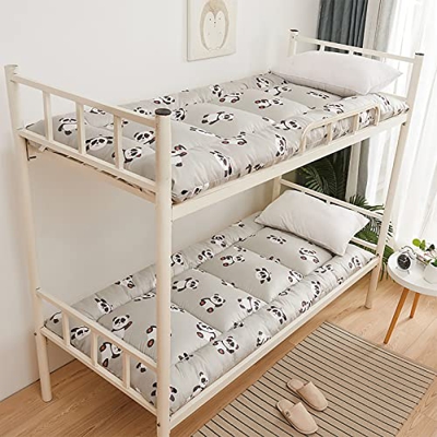 Japonés Plegable Colchón Futón, Colchón Topper Algodón Antideslizante Tatami Portátil Múltiples Tamaños Colchón para Estudiante Dormitorio Invitados,E