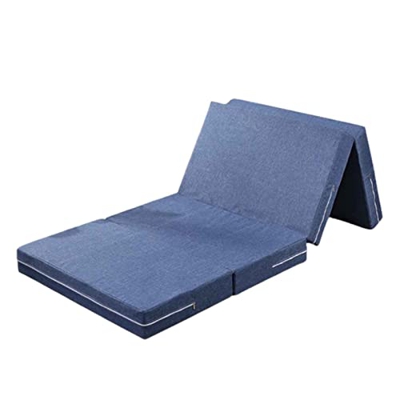 H.NLDD Colchón Plegable – Cuna de Viaje Colchón Plegable para Invitados o el Camping – Colchón Antracita Plegable y cúbico