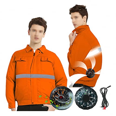 MAOTN Ropa de Verano para Hombres con Ventilador, Ropa de Trabajo con Aire Acondicionado para refrigeración al Aire Libre, Ropa de con Carga USB para 