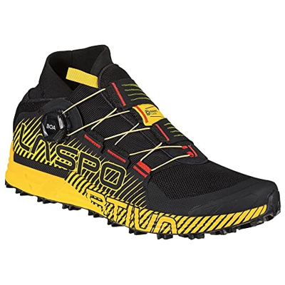 LA SPORTIVA Cyklon, Zapatillas de Trail Running Hombre, Black/Yellow, 46.5 EU