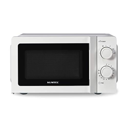 KUMTEL Microondas / 20 litros / 700 W / 6 niveles de potencia/plato giratorio de cristal (24,5 cm de diámetro) / función de descongelación programada/ en oferta