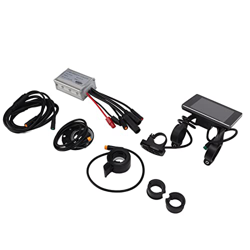 Raguso Kit de Controlador de Bicicleta Eléctrica, Controlador de Motor de Bicicleta Sensible de Protección de Carcasa de Metal de Larga Duración para  características