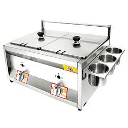 Freidora De Gas Comercial con Condimento Y Tapa, Estufa De Acero Inoxidable para Exteriores, Freidora con Papas Fritas para Papas Fritas, Restaurante, en oferta