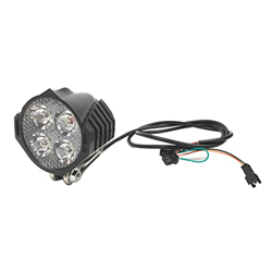 Genggeng Luz Delantera for Patinete eléctrico con botón de luz de bocina Eco/Turbo, Cables de botón de luz de bocina Simple/Doble (Color : Front Light características