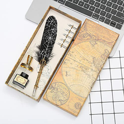 HOUKAI Web de araña Vintage Bricolaje Pluma Decorativa de la Pluma con la Pluma de Escritura de la Pluma de la Pluma de la Pluma (Color : White) en oferta