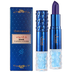 Lápiz labial mágico azul | Lápiz labial que cambia de color brillante (Azul cambiado a rosa) | Bálsamo labial hidratante natural, lápiz labial azul má en oferta