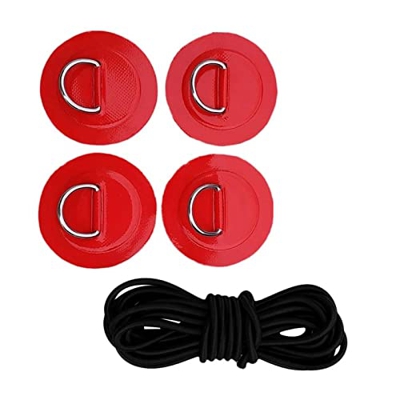 Saterkali Kayak D-Ring Seguridad Multifuncional atando liviano liviano Rojo