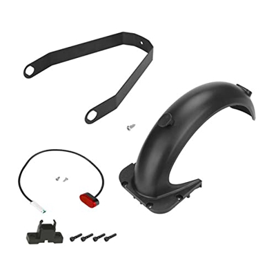 Genggeng Guardabarros Trasero for Patinete G30D, Marco de Soporte for Guardabarros Delantero, luz Trasera Compatible con MAX G30, luz de Freno, Deflec