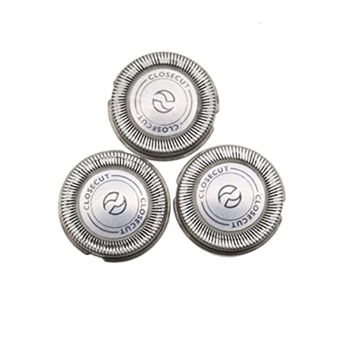 KNOKR Cabeza de afeitadora de reemplazo de 3pcs / lote HQ56 HQ55 HQ4 + HQ3 Reflejo plus HQ6843 HQ300 HQ64 HQ916 Cabezas de afeitar cabezas en forma fo
