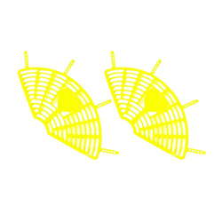 perfeclan Red de Seguridad para Asiento Trasero, de protección para pies, de protección de Asiento Profesional para Bicicleta, Amarillo precio