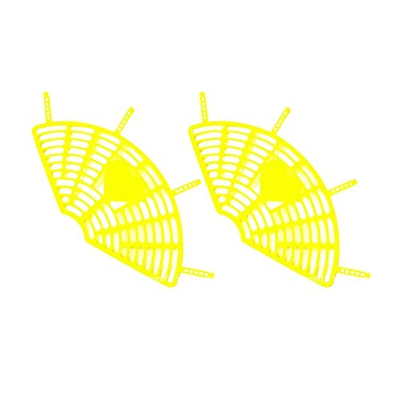 perfeclan Red de Seguridad para Asiento Trasero, de protección para pies, de protección de Asiento Profesional para Bicicleta, Amarillo