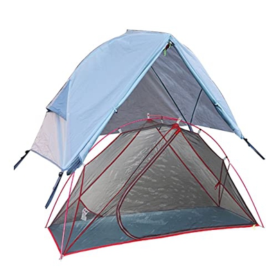 FAJIA Tienda de campaña para 1 Persona para Cuna Tienda de campaña Ligera Resistente al Agua para Acampar al Aire Libre Viajar con Mochila,Carpa para 