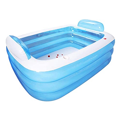 zinhsq Piscina de piscina inflable Piscina inflable de tamaño completo Familia engrosada Piscina para niños pequeños para niños pequeños, niños y adul