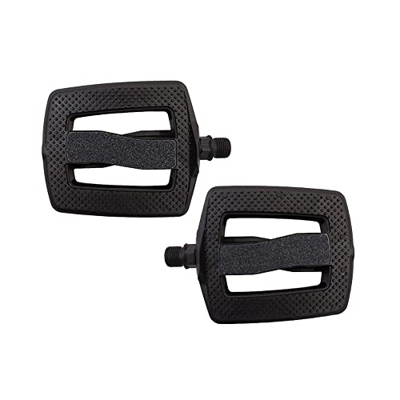 DEDONG Pedales de Bicicleta Ultralight Road Bike Pedales Ingeniería Patrón Plano plástico con Bloques Reflectantes Bicicleta Antideslizante Pedal de P