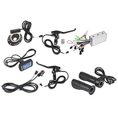 Weojeviy Scooter De Bicicleta Eléctrica 24V/36V 350W Controlador De Motor Sin Escobillas Kit De Panel LCD para Scooter De Bicicleta Eléctrica