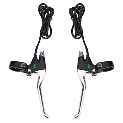 Weojeviy Palanca de Freno de Bicicleta Eléctrica, 1 Par, Duradera, 2 Cables, Piezas de Repuesto de Palanca de Freno Eléctrico para Bicicleta Eléctrica