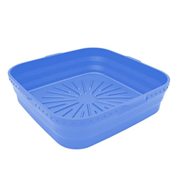 Edorco Revestimientos para freidoras de Aire de Silicona | Bandeja para Hornear para freidora de Aire Rectangular Cuadrada Plegable de 8 Pulgadas - Re precio