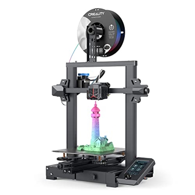 Creality Ender-3 V2 Neo - Impresora 3D Ender-3 V2 con CR Touch, extrusor de aluminio con nivelación automática, montaje en 3 niveles, placa de constru