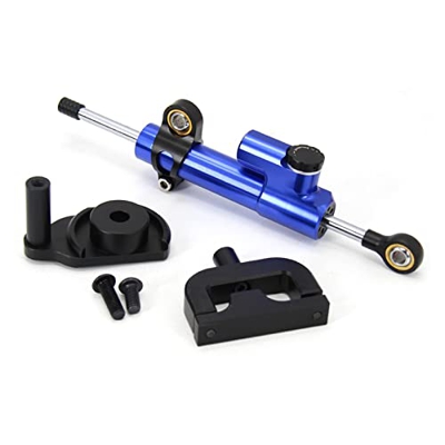 Genggeng Accesorios for Patinete eléctrico, Kit de Amortiguador estabilizador de dirección Compatible con Kaabo Mantis (Color : Blue Damper Bracket)