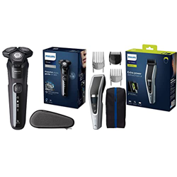 Philips Shaver Series 5000 Wet & Dry S5588/30 Afeitadora eléctrica para uso en seco y húmedo + Hairclipper series 5000 Cortapelos lavable HC5630/15 Te características