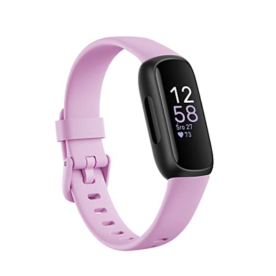 Fitbit Inspire 3,Black/Lilac Bliss Activity Tracker, Unisex-Adult, One Size