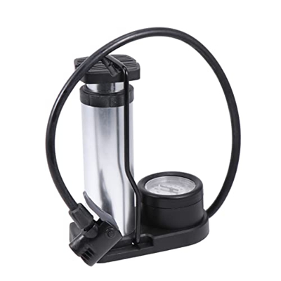 Veemoon Inflador de Suelo de Alta Presión para Bicicleta Barómetro Activado Aleación de Juguete Motocicleta para Pedal de Neumático de Pie Minibomba d