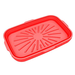 Rianpesn Revestimientos de Silicona para freidoras de Aire,Revestimientos Plegables para freidora de Aire de 8 Pulgadas, rectángulo Cuadrado | Reempla características