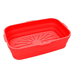 dobooo Revestimientos para freidoras de Aire de Silicona - Revestimiento Plegable para freidora de Aire de 8 Pulgadas, rectángulo Cuadrado - Reemplazo precio