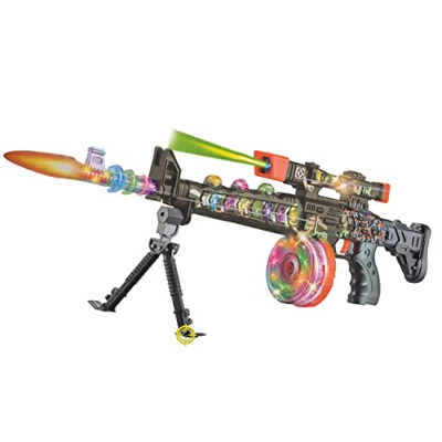 Pistola de Juguete Estilo Special Forces Iron con Sonido y Luces LED con Detalles y Efectos Realistas Desmontable para Regalo Juguetes niños de +3 año