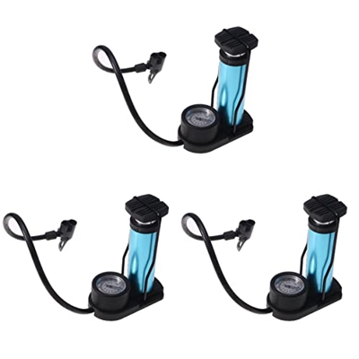 Veemoon 3 Uds Inflador de Manómetro de Alta Presión de Aluminio Bola de Pie Barómetro de Juguete de Precisión con Piso de Motocicleta Mini MTB para Bo