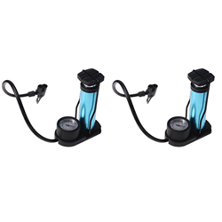 Veemoon 2 Uds Bomba Inflador de Alta Presión Portátil con Juguete Presión Scooter Precisión MTB Suelo Activado Pedal Mini Barómetro Bola Alta Motocicl en oferta