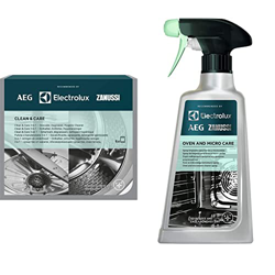 AEG M3GCP400 Limpieza y Cuidado para Lavadoras y Lavavajillas 3 en 1 (6 unidades): Descalcificador, Desengrasante y Desinfectante + M3OCS200 Limpiador precio