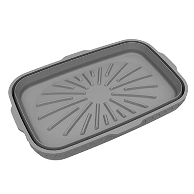 HONGFU Revestimientos de Silicona para freidoras de Aire | Revestimientos Plegables para freidora de Aire de 8 Pulgadas, rectángulo Cuadrado,Reemplazo