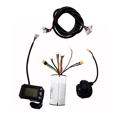 Genggeng Scooter eléctrico de Fibra de Carbono de 5,5 Pulgadas, Controlador de 24/36V, Monitor LCD, Juego de Frenos, Piezas de Scooter de 250W/350W, K